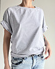 t-shirt damskie Szara bluzka raglan