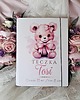 Chrzest - inne TECZKA MISIA z metryczką, prezent narodziny dziecka, roczek, chrzest