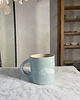 kubki i filiżanki Ceramiczny Kubek Handmade 380 ml Niebieski z Chmurkami