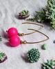 kolczyki swarovski Swarovski neon pearls : neon pink
