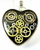 wisiory Wisior serce 0 Silver Heart (Black) VI + Pudełko