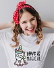 t-shirty dla dziewczynki Koszulka dziecięca z nadrukiem Love is magical