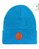 czapki i kapelusze męskie Czapka beanie z bawełny organicznej niebieska
