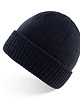 czapki i kapelusze męskie CZAPKA MĘSKA TYPU BEANIE GRANATOWA, ZIMOWA PAOLO PERUZZI BR-03-DB