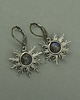 kolczyki wire wrapping Kolczyki słoneczka niebieski labradoryt wire wrapping