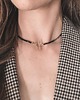 chokery Choker Moon z czarnego turmalinu