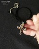 biżuteria męska Malutki unikatowy krzyżyk z bursztynu  piękny prezent handmade Dla niego?