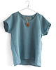 t-shirt damskie Lniany t-shirt "Luna"