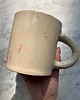 kubki i filiżanki Duży Ceramiczny Kubek Handmade 420 ml Beżowy ze Świnkami