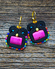 kolczyki soutache Kolorowe  kolczyki soutache