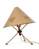 lampy stołowe Lampka stołowa DRUKOV 959/1 vintage, lata 60., stal + drewno, Czechosłowacja