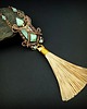 wisiory Naszyjnik perfumetka z amazonitem wire wrapping