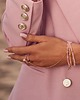 bransoletki ze szkła Bransoletka z pierścionkiem Pink Desert