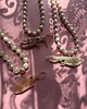 chokery Perły z dużą krewetka czyli naszyjnik choker z ręcznie uszytą langustą