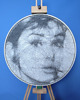 obrazy Audrey Hepburn  - Fotorealistyczny  unikalny Obraz z Nici String Art 60cm