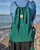 plecaki Plecak worek, sztruks ZIELONA CZWÓRECZKA