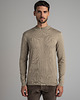 swetry męskie Sweter gładki grotte beżowy (bz3)