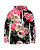 bluza z kapturem damska Damska Bluza z kapturem Skull in Roses