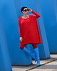 tuniki damskie TUNIKA red OVERSIZE