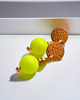 kolczyki swarovski Swarovski neon pearls : neon yellow