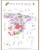 plakaty WINO Hiszpania regiony winiarskie plakat mapa