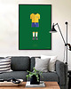 plakaty Pele - piłka nożna - plakat fine art