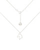 chokery Srebrny choker pancerka z koniem