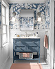 tapety i naklejki ścienne Tapeta Kakadu Blue. Charming. Granatowa Papuga