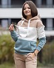 bluza z kapturem damska Bluza bawełniana kangurka 3-kolory - Pastel