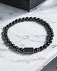 biżuteria męska Czarny turmalin - bransoletka męska - OCHRONA