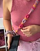 breloki Makramowa smycz do telefonu w kwiatki