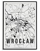 plakaty Plakat miasto POLSKA - WROCŁAW 2 obraz MAPA