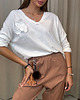 t-shirt damskie Bluzka Fiore Bianco