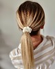 gumki do włosów Gumka jedwabna, scrunchie, frotka white lotus MINI