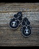 kolczyki soutache Czarne kolczyki sutasz