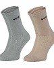 skarpetki męskie 2 pary skarpet merino wool do trekkingu szare i beżowe