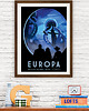 plakaty Europa, księżyc Jowisza - plakat NASA fine art