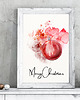 plakaty Plakat Red Christmas bauble No1