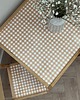meble do pokoju dziecka Naklejki na stolik Ikea LATT oraz krzesełka  vintage krata beż