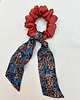 gumki do włosów Scrunchie Orange z odwiązywaną szarfą