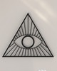 Ozdoby na ścianę Evil eye - Boho Oko w Trójkącie - boho dekoracja na ścianę