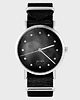 zegarki unisex Zegarek - Czarny - czarny, nylonowy