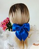 spinki i klamry do włosów Kokarda spinka klamra jedwabna royal blue 100% jedwabna 22 momme