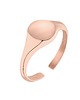 pierścionki złote Mały sygnet z różowego złota