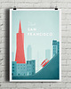 plakaty San Francisco - vintage plakat