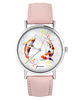 zegarki damskie Zegarek - Karpie Koi - pudrowy róż, skóra