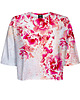 t-shirt damskie DR.CROW T-shirt Krótki CROP Beautiful Flowers Red