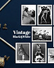 kartki okolicznościowe - wydruki Zestaw Kartek VINTAGE BLACK&WHITE - Set 8 szt