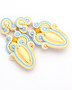 kolczyki soutache Pastelowe lato