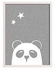 obrazy i plakaty do pokoju dziecięcego Obrazek Funny Band panda II 30x40cm